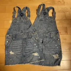 GAP KIDS オーバーオール S/M 2枚セット