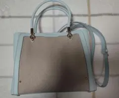 Samantha Thavasa リネントートバッグ (ライトブルー)