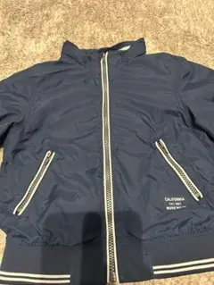 ネイビー ジッパー付き カジュアルジャケット