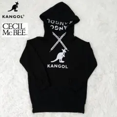 KANGOL　セシルマクビー　コラボスウェットパーカー　黒　レディース　M