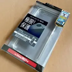 エレコム iPhone 16e 用 ハイブリッドガラスケース 極限