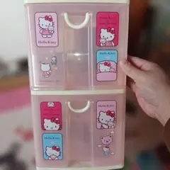 Hello Kitty 小物収納ボックス 2段
