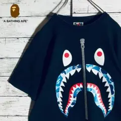 【超人気モデル】アベイシングエイプ☆ビッグロゴ Tシャツ シャーク 希少カラー