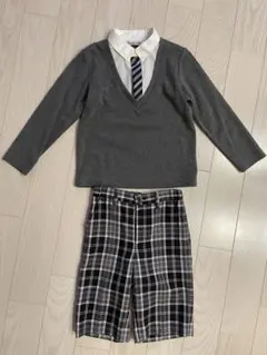 上下セット 110 キッズ フォーマル グレー