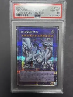 遊戯王　究極竜魔導師　プラチナムシークレットレア PSA10 stampede PSA10鑑定済〕結束と絆の魔導師(緑背景)【クォーターセンチュリー