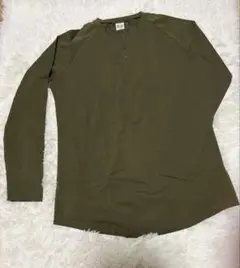 【タイムセール❗️】Tシャツ XXL カーキ トップス ロンT 長袖