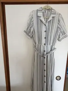 INGNI ストライプ 半袖シャツワンピース Mサイズ