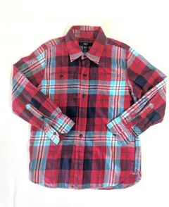 GapKids チェック柄長袖シャツ 120cm