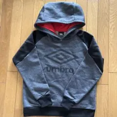 umbro フード付きパーカー グレー/黒/赤
