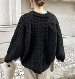 ヴィンテージライクケーブルニット