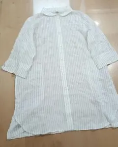 DAVO DAVO ダボダボ　ストライプ　チュニック　ブラウス　ロング