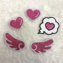 うちわデコ デコうちわ デコパーツ ピンク ハート