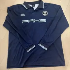 UMBRO 長袖 ポロシャツ ネイビー フットボールシャツのサムネイル