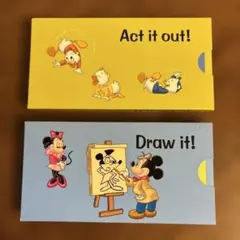 ディズニー　Act it out! とDraw it! カードセット