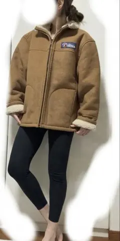 【当時物】Georgia懸賞ムートン風アウター