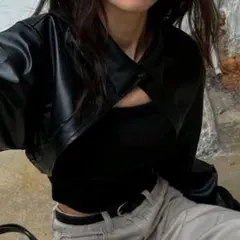 SHEIN　DAZY　レザージャケット