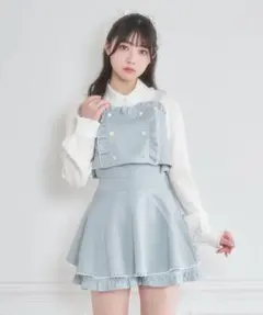 パールボタン配色ツイードセットアップ Honey Cinnamon