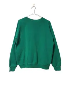 90s Hanes 無地 スウェット トレーナー グリーン M ヘインズ