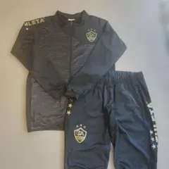 美品　ATHLETA　150 黒 ジャージ　上下　アウター　パンツセット