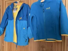 ☆Jack Wolfskin 3wayキッズ フリースジャケット EU116☆