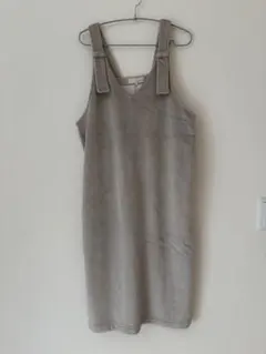 【LOGOS DAYS 】コーデュロイ ジャンスカ ベージュ系　L