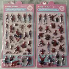 専用 スパイダーマン 鬼滅の刃 ぷっくりシール 立体シール 4枚セット