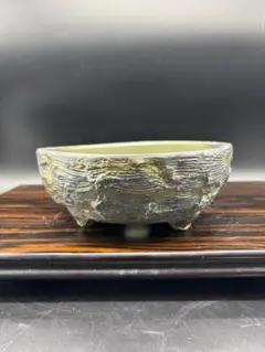 陶器製 丸型盆栽鉢