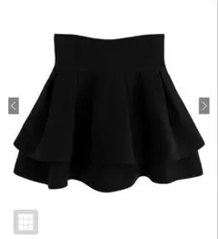 GRL gm772 インパン裏地付きフレアミニスカートMサイズ