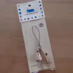 【未使用】トトロ木製 オリジナルストラップ（ジブリ三鷹の森美術館）①