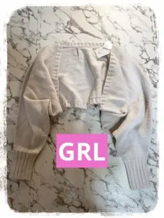 ☘️T20766☘️新品 GRL an1217 ボリュームスリーブ カーディガン S
