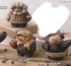 たかはたまさお 木彫り風 フィギュアコレクション 3種