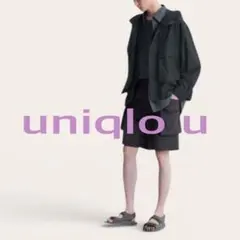 ユニクロU パラシュート カーゴショーツ ブラック S