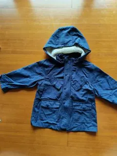 ネイビー フード付き ボアジャケット