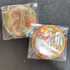ワンピース　ナミ　輩缶バッジ　ユニバ　usj カバー付き　缶バッジ