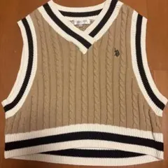 U.S. POLO ASSN. ケーブルニットベスト Fのサムネイル