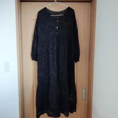 アーバンリサーチサニーレーベル　カットワークレースワンピース　キャミソール付