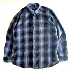 好配色　old GAP 00s オンブレ ヘビーネルシャツ