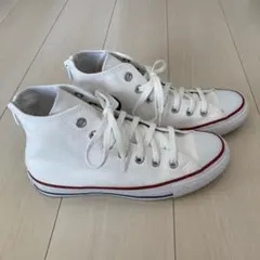 CONVERSE ハイカット ファスナー スニーカー 24.5㎝ ホワイト