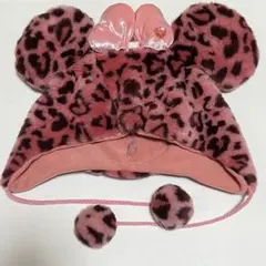 ❤︎様専用　ミニー　ファンキャップ　ヒョウ柄　ディズニー