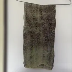 グリーン系抽象パターン ストール