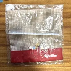 familiar 子ども用コップ袋 チェック柄　マグポーチ
