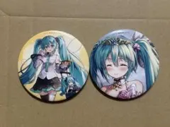 初音ミク ラッキー缶バッチBOX関西エンジョイ 2個