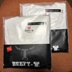 2枚セット Hanes ヘインズ BEEFY-T Tシャツ ホワイト Sサイズ白