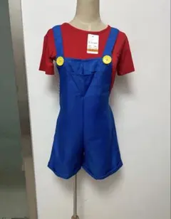 スーパーマリオ 赤いコスプレ衣装　L