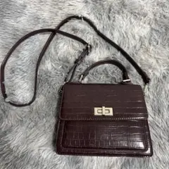 2way ショルダーバッグ ダークブラウン