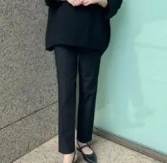 ユニクロ　マタニティ　黒 ストレッチ ハイウエストパンツ