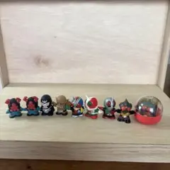 仮面ライダー ゴジラ ロボコン ミニフィギュア ストラップ 4点セット