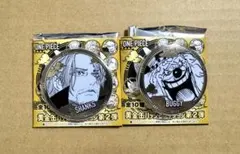 ONE PIECE 黄金缶バッジコレクション　第2弾　バギー　シャンクス　セット