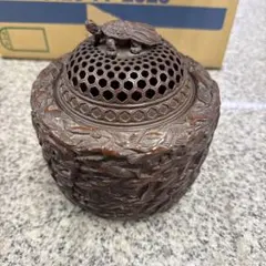 香炉 佐野宏采 茶道 華鶴 昭和レトロ アンティーク 小物 格安