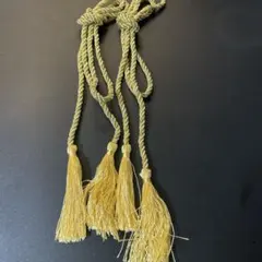 房付き 帯締め ゴールド系